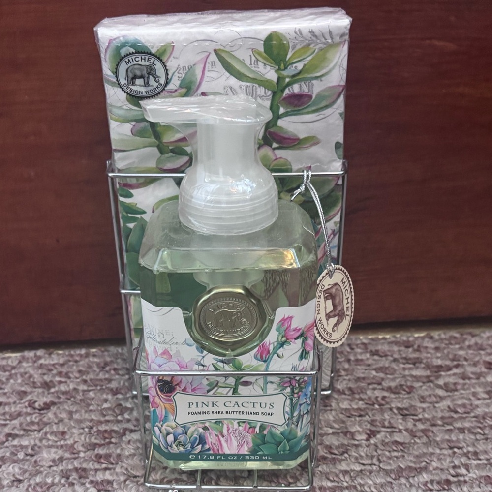Michel Hand Soap & Matching Napkins - Picture 1 of 4